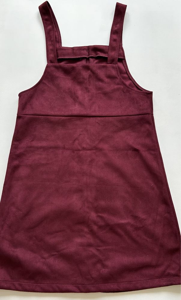 Sukienka ogrodniczki bordowa r.34