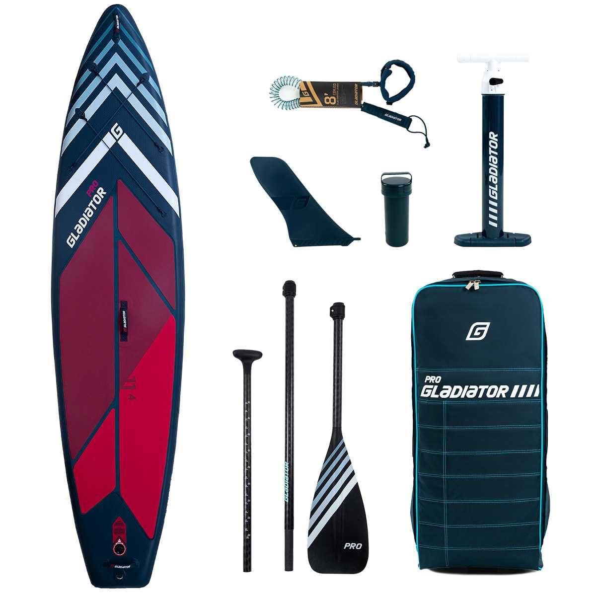 Deska SUP GLADIATOR PRO 11'4 z wiosłem pompowany paddleboard RATY 0%