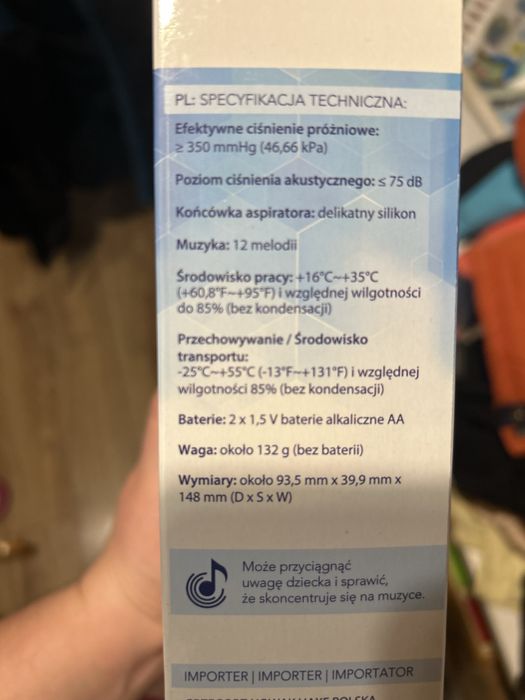Sprzedam nowy aspirator do nosa Haxe