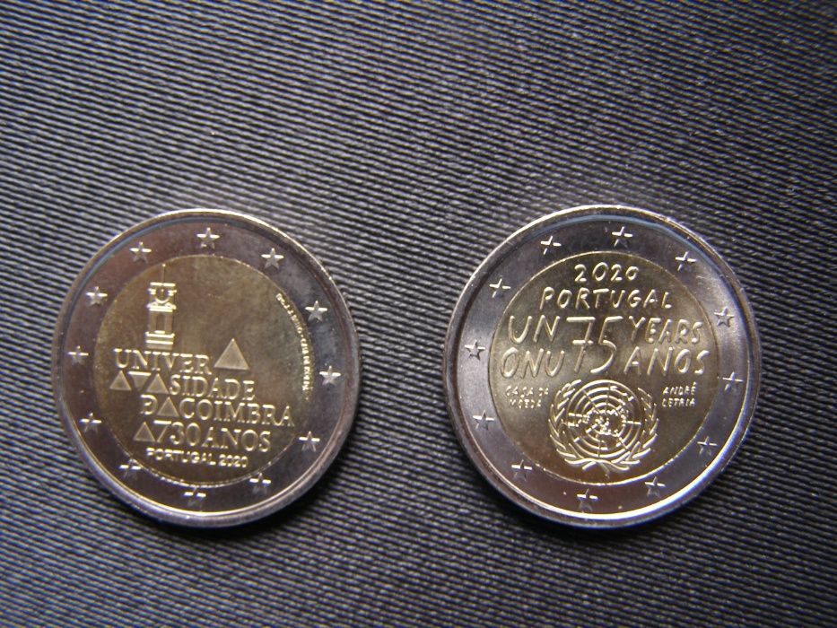 moedas comemorativas 2 euros - Portugal