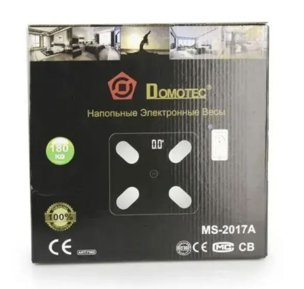 Розумні електронні підлогові ваги DOMOTEC MS-2017 смарт весы напольные