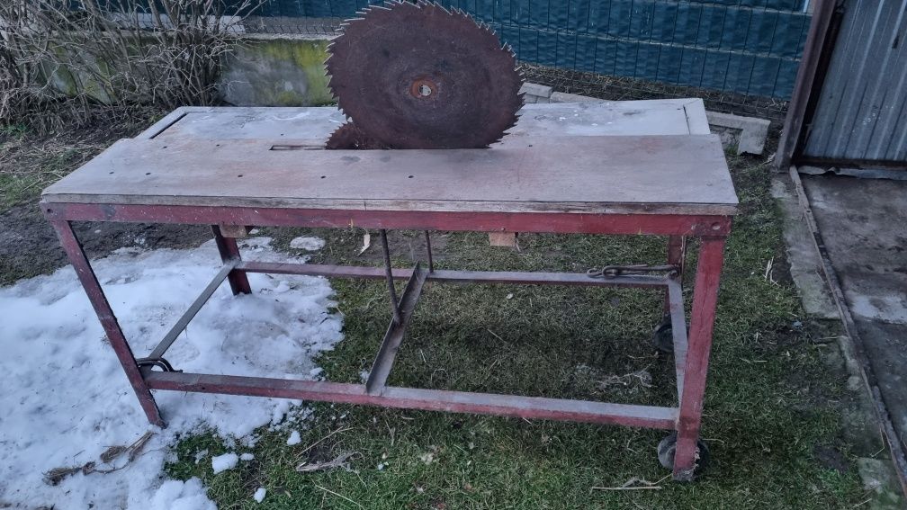 Piła stołowa krajzega + heblarka silnik 5,5 kW 3,5kW tarcza do cięcia