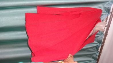 Тёплый коралловый красный кардиган накидка кофта для беременных 42 44