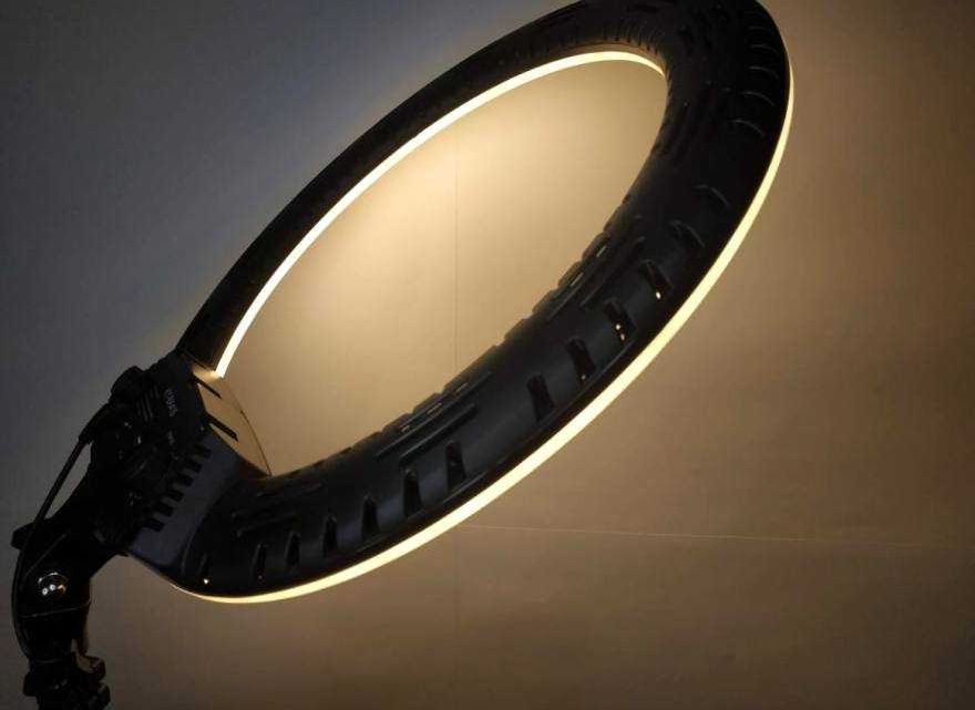 Универсальная кольцевая LED лампа 45 см на штативе, пульт KY-BK416