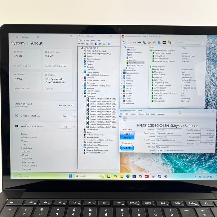 Microsoft Surface Laptop 5 13.5 i7-1255U 16GB/512GB SSD Black ГАРАНТІЯ