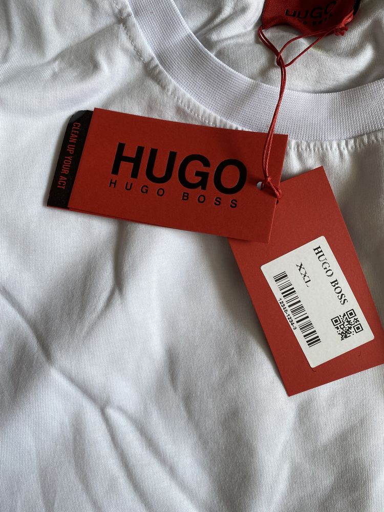 Hugo Boss koszulka t- shirt rozm M i L meska biala nowa