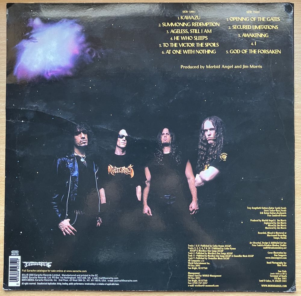 Morbid Angel - Gateways to… LP 2000 Cannibal Corpse - Tomb of… LP 1992