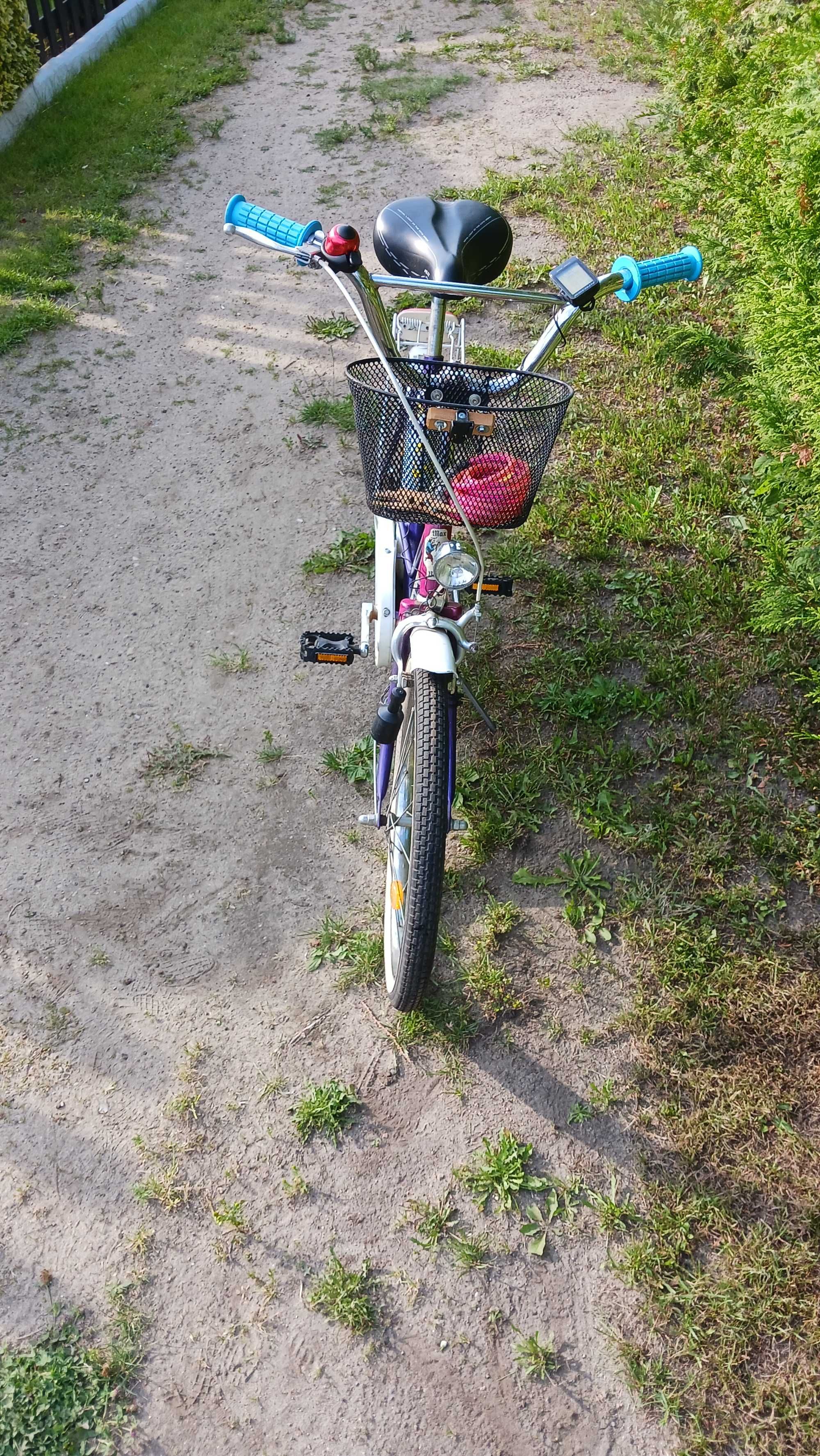 Rower dla dziecka dziecięcy kolor fioletowy rowerek