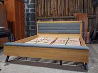 Łózko stylu loft  lite drewno