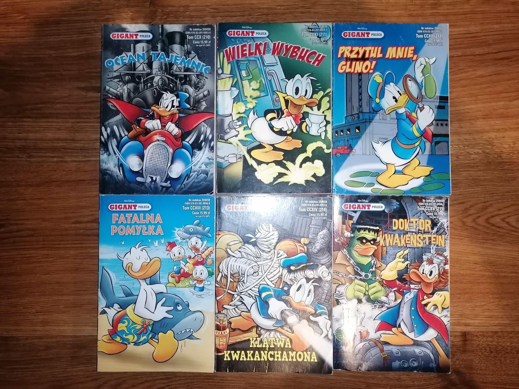 4318#5- Gigant Poleca rok 2018 zestaw 210-215 Donald stan bdb-/+
