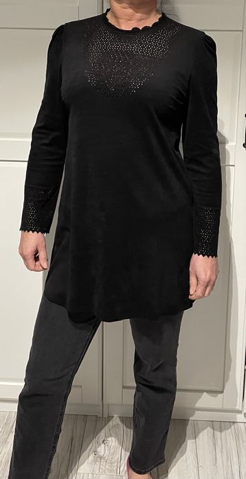 Tunika Zara zamsz ekologoczny 38 M