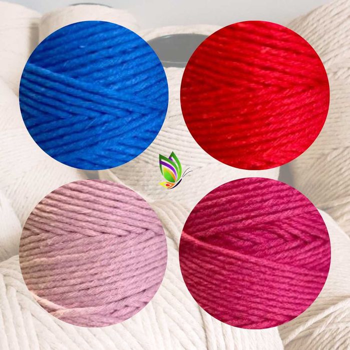 Fio torcido macramé 2, 3, 4 e 5mm - PORTES GRÁTIS