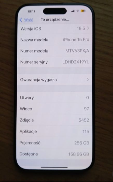 Iphone 15 pro 256GB