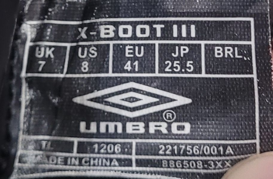 Футбольні бутси Umbro X-boots 3