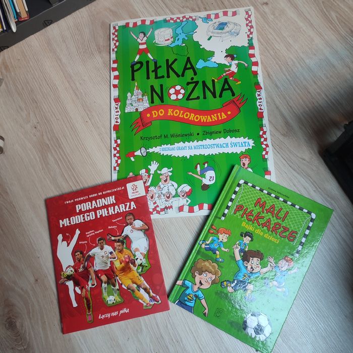 Zestaw 3 książek dla małego piłkarza