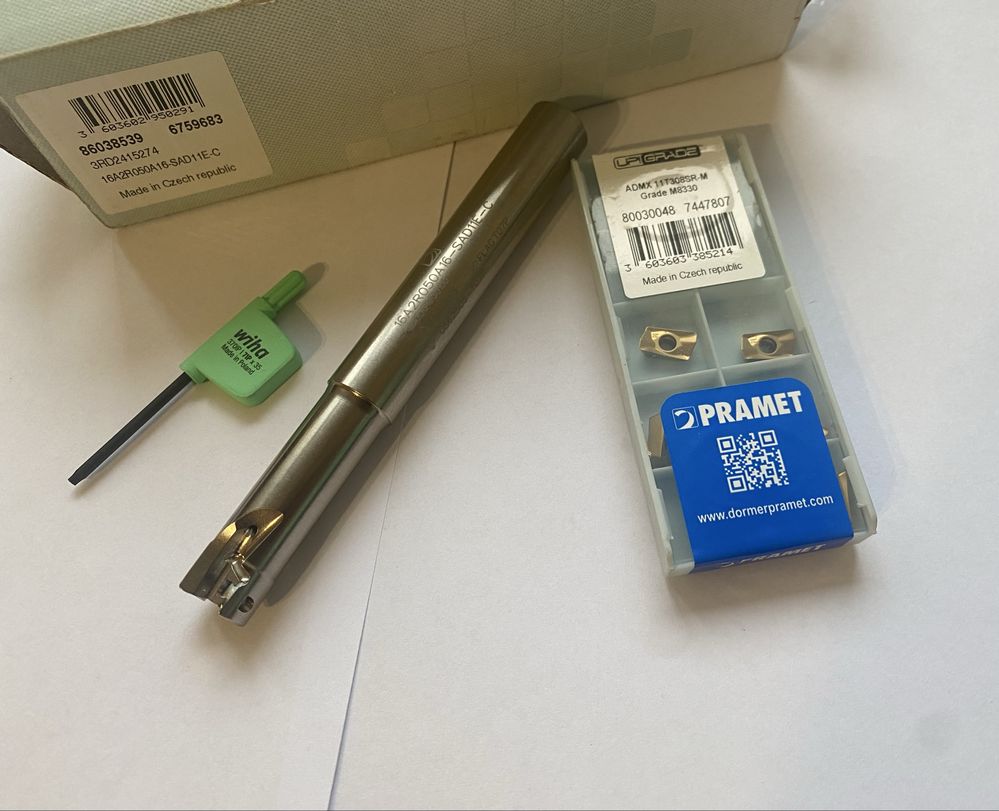 Głowica frezarska 16A2R050A16-SAD11E-C + ADMX 11 T308SR-M Nowe!