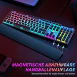Klawiatura Mechaniczna TECURS MK205 QWERTZ (DE) 105 Przycisków