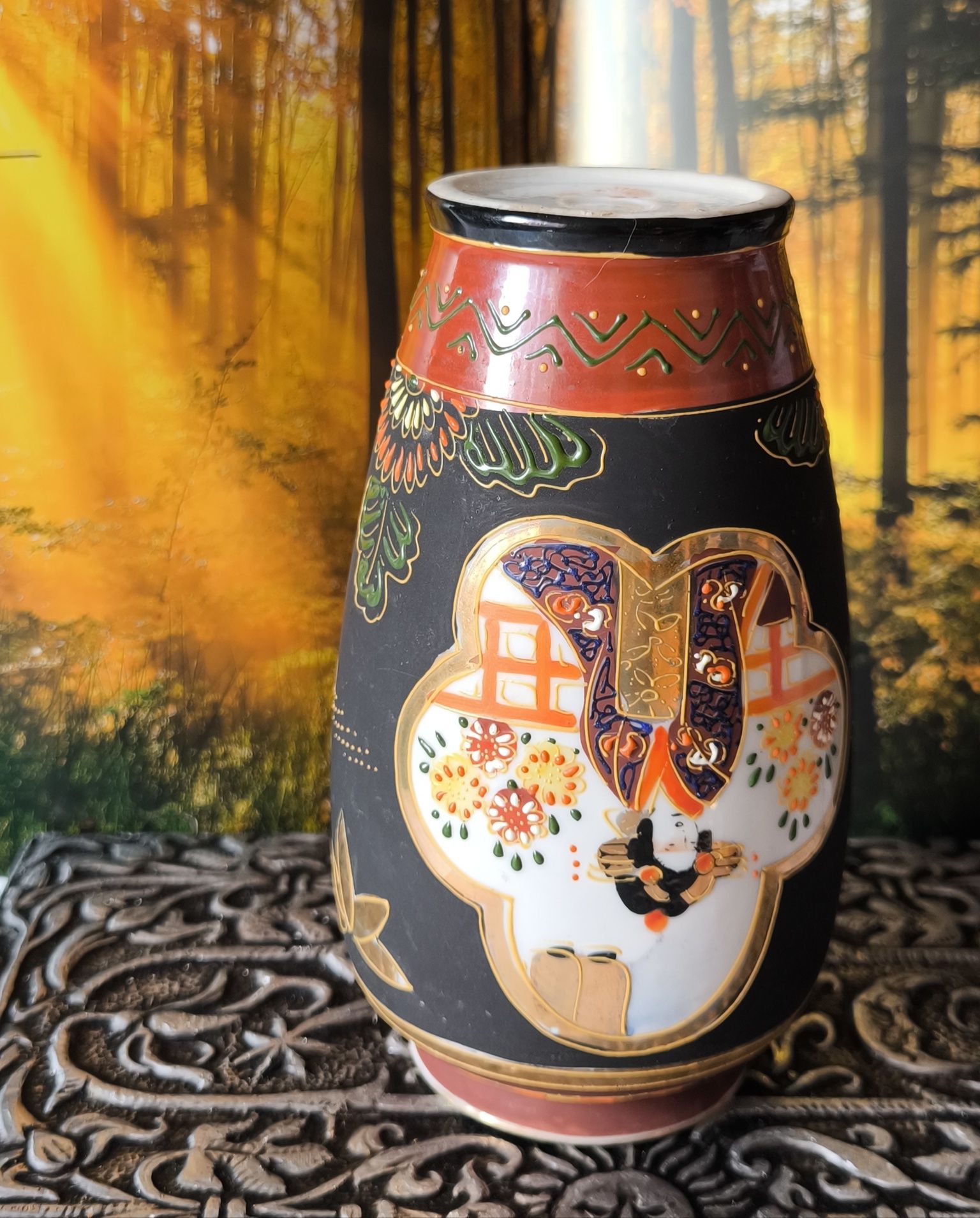 Wazon Nippon Tokusei piękna stara Japońska porcelana