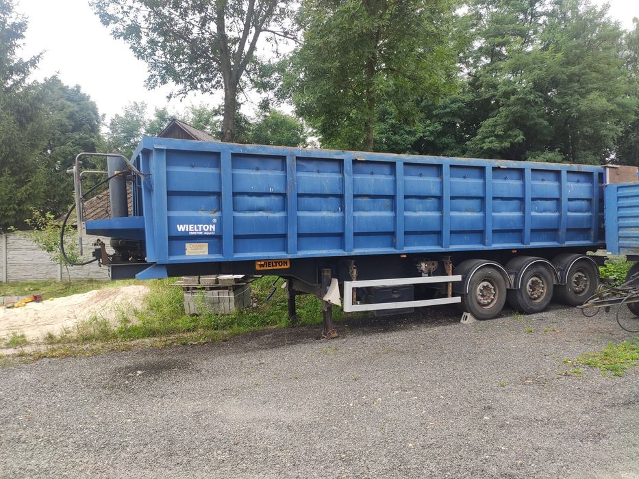 Naczepa wielton wywrotka do zlomu gruzu stalowa