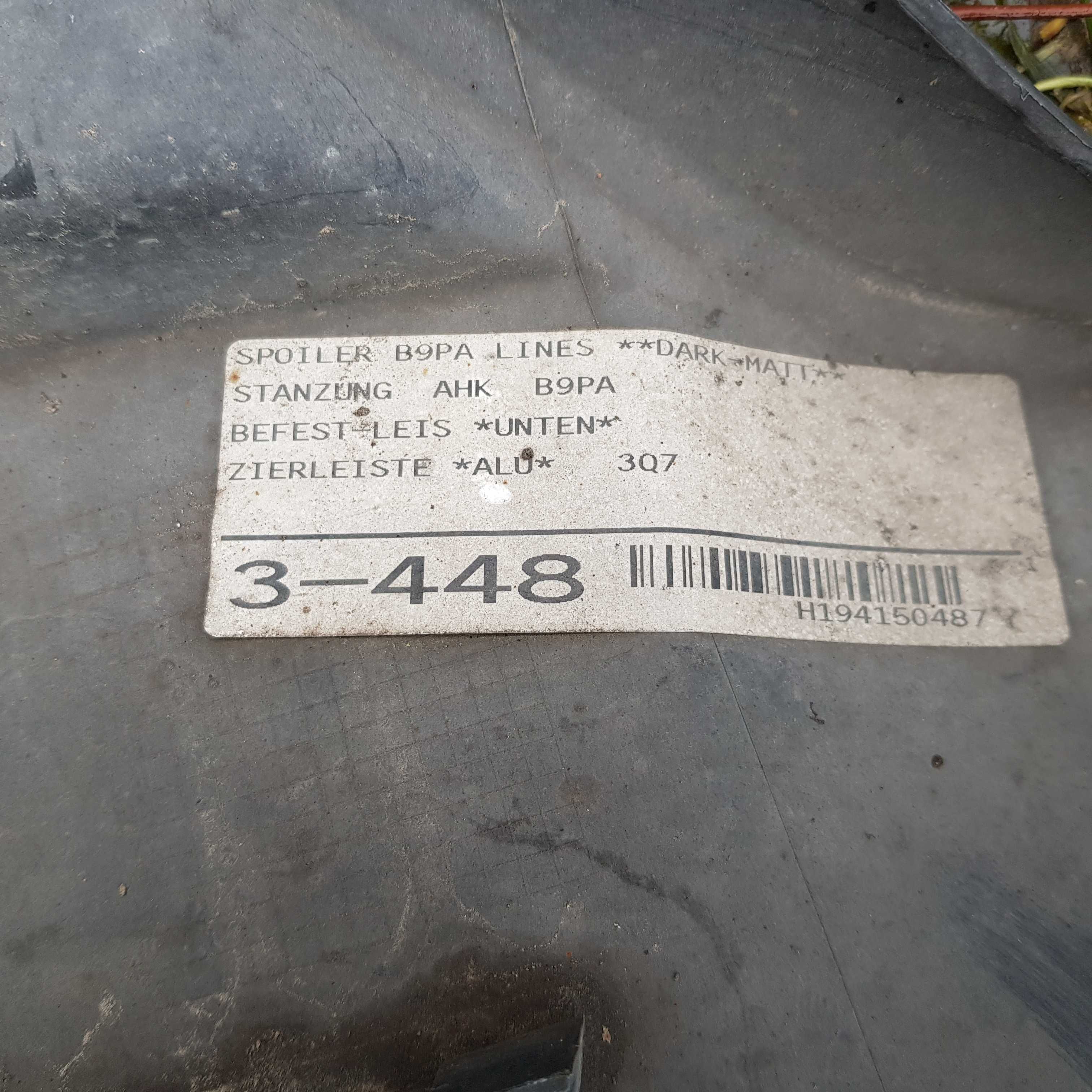 blenda zderzaka tył Audi A4 B9 8W5