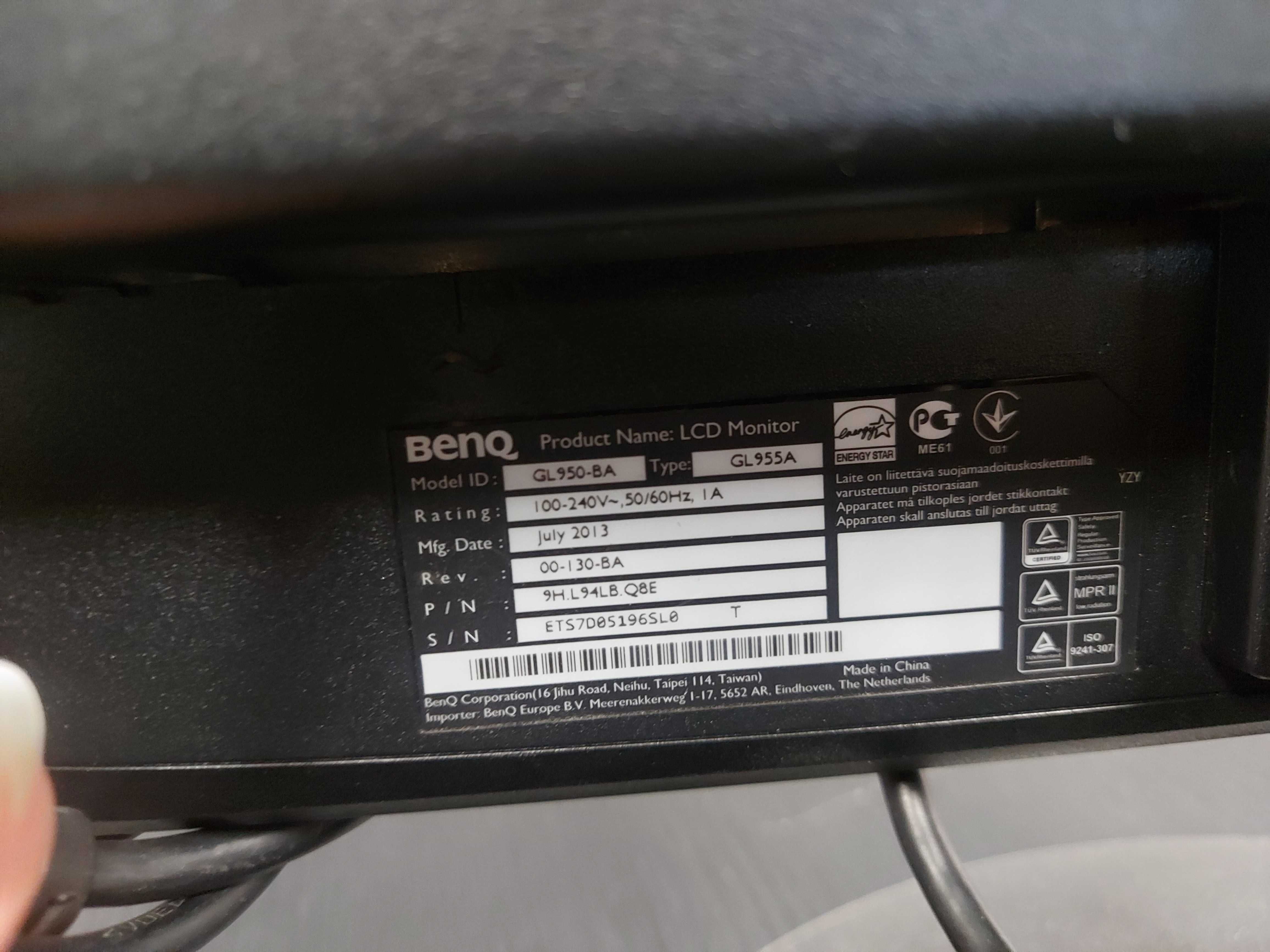 Monitor Benq 18,5" GL955A