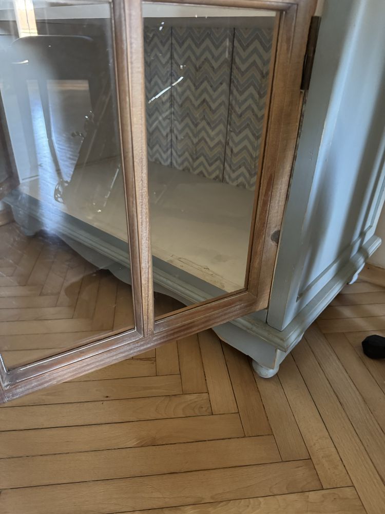 Witryna retro vintage niebieska belldeco