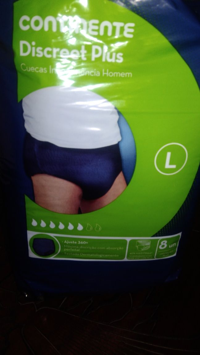 Cuecas incontinência homem