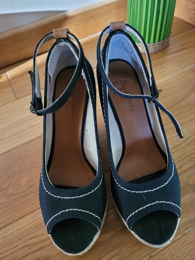 Sandały espadryle koturn r. 36 pepe jeans nowe