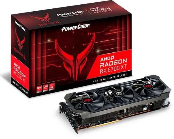 Видеокарты PowerColor Radeon RX 6700 XT Red Devil 12GB 80 штук БУ шара