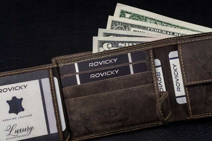 skórzany portfel męski na zatrzask - always wild