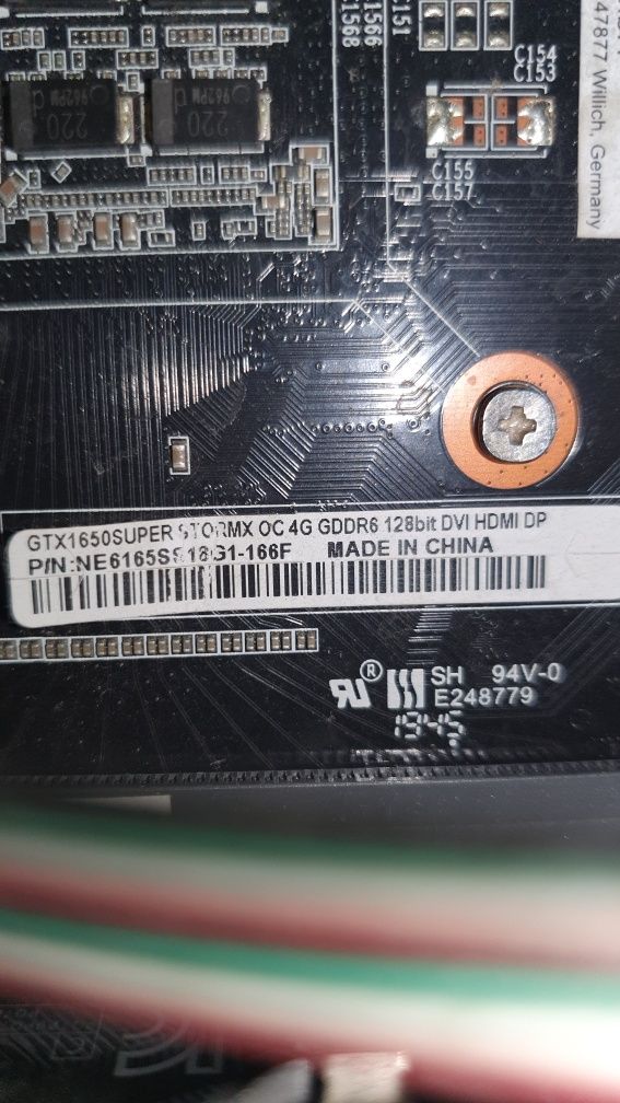 Відеокарта GTX 1650 Super StormX Palit