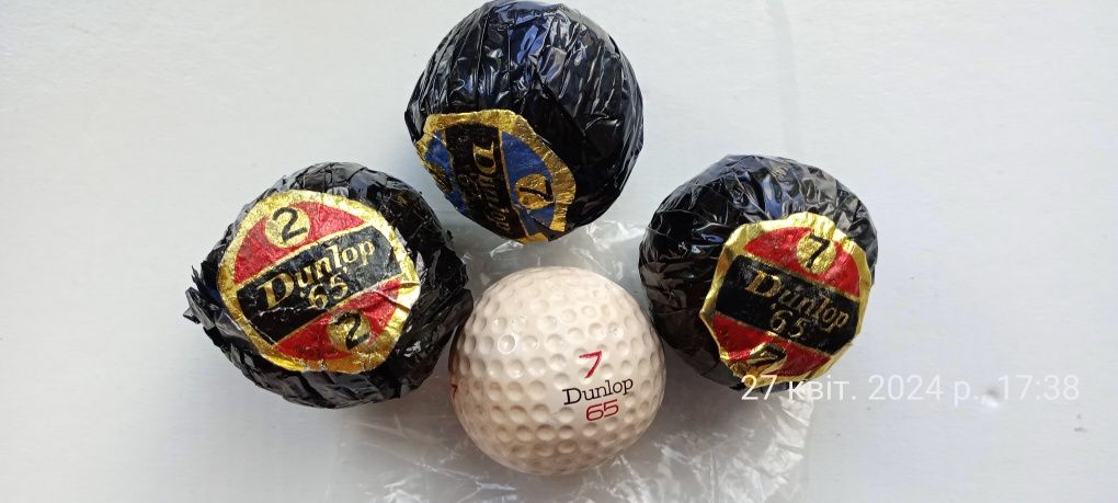 Dunlop 65 вінтажні м'ячі для гольфу