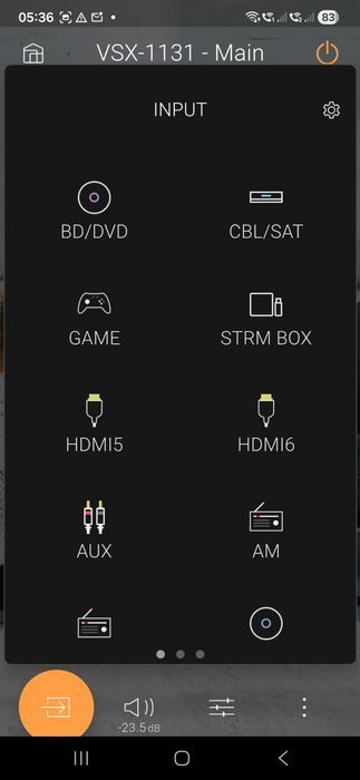 Mocny  Pioneer Vsx-1131  160W Wifi BT Atmos 4k60p  HDR Spotify 7.2