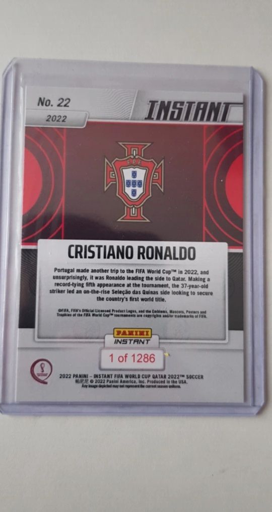 Cromo cristiano ronaldo instant qatar 1286