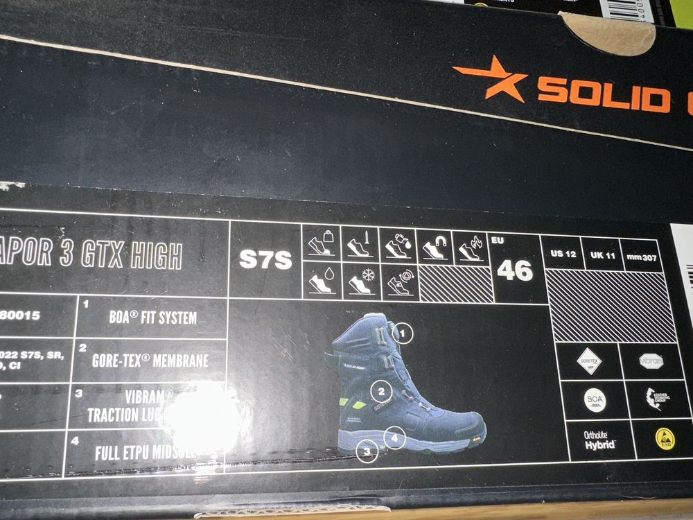Wysokie buty zimowe Solid Gear Vapor 3 High Gore-Tex BoA Vibram 46