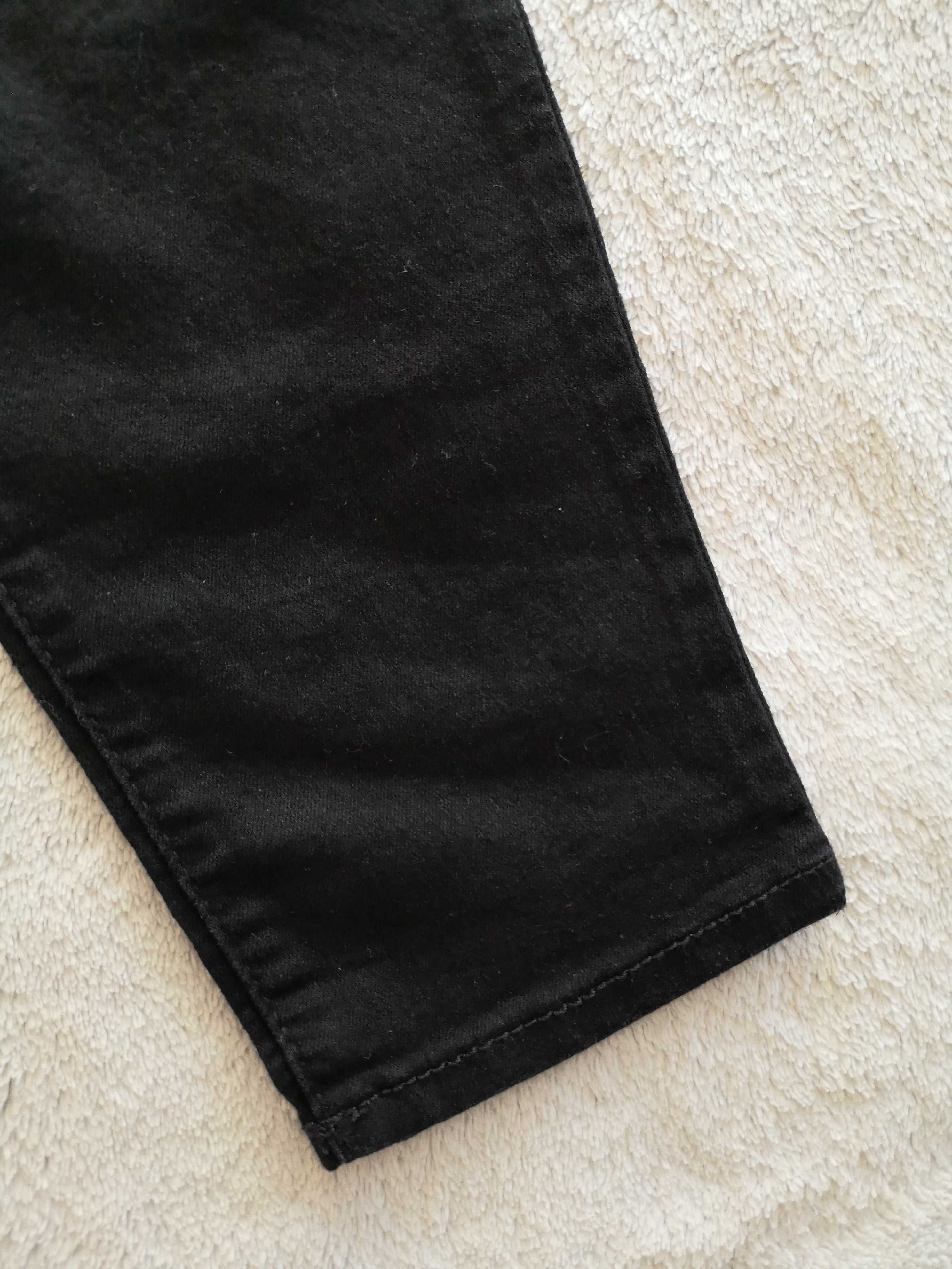 Czarne jeansowe spodnie tregginsy na gumie Pep&Co 40 jak nowe