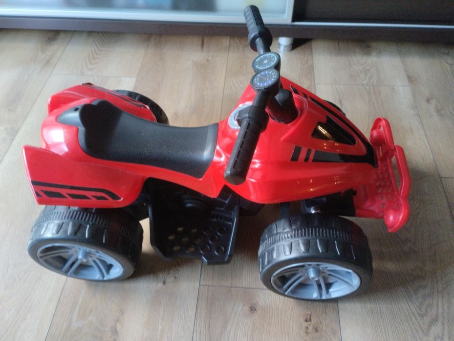 Quad Little Monster na akumulator dla najmłodszych Czerwony Napęd 25W
