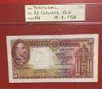 Nota 20$00 Ch.5 - 13 Maio 1938