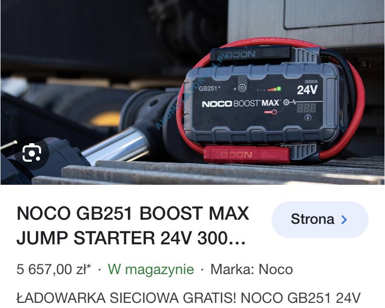 Urządzenie Jump Starter NOCO GB251+ 3000A Booster