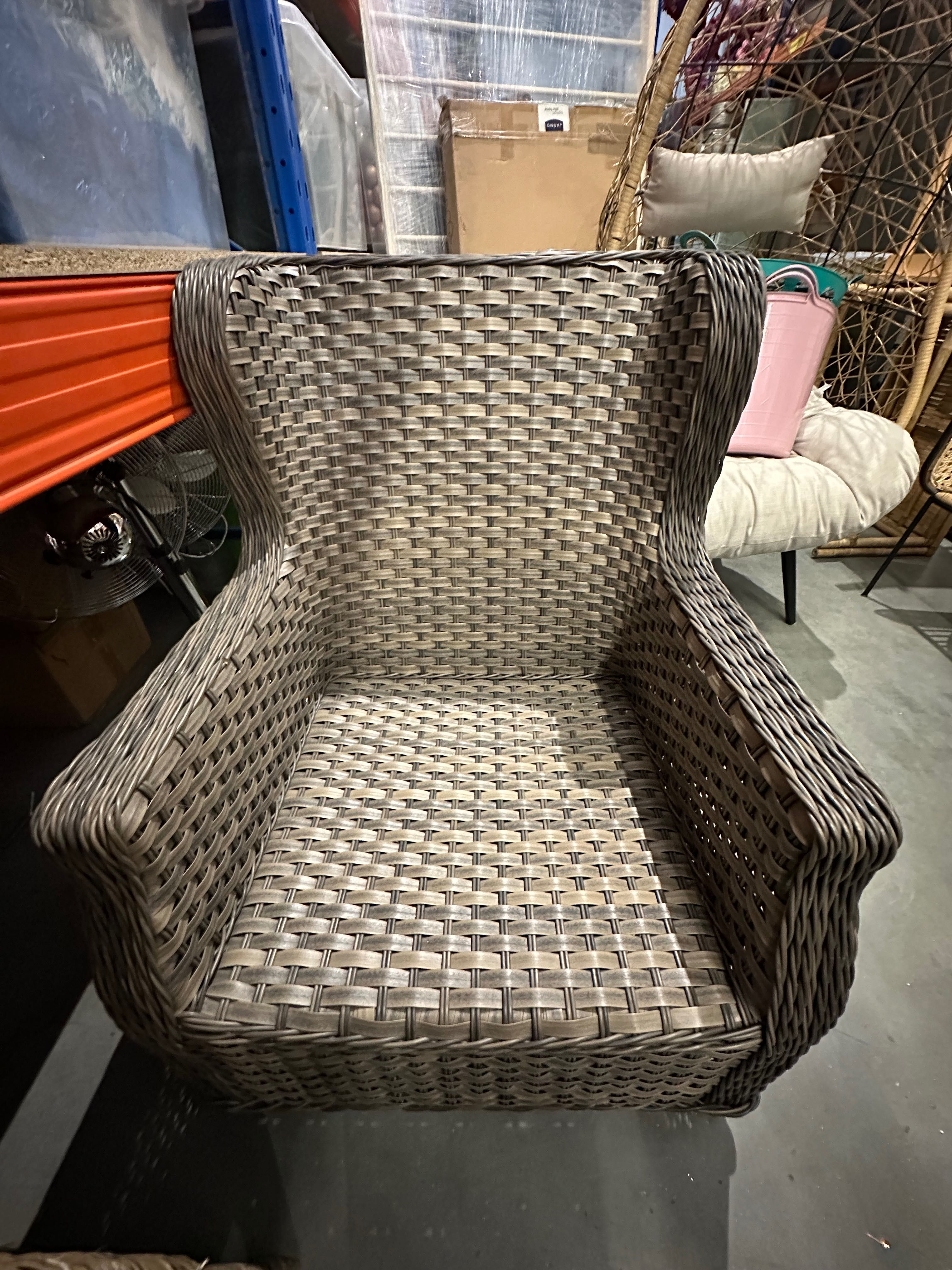Fotel z technorattanu Trivento Brown