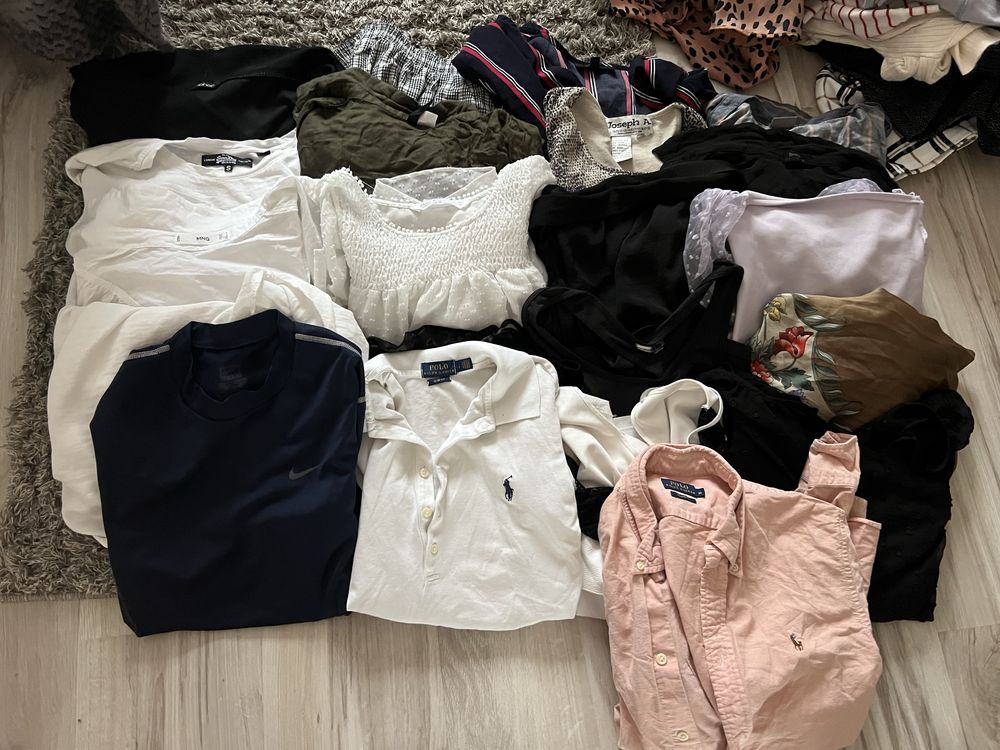 Wielka paczka ubrań Polo Ralph Lauren Nike Nakd Mango Zara Levis