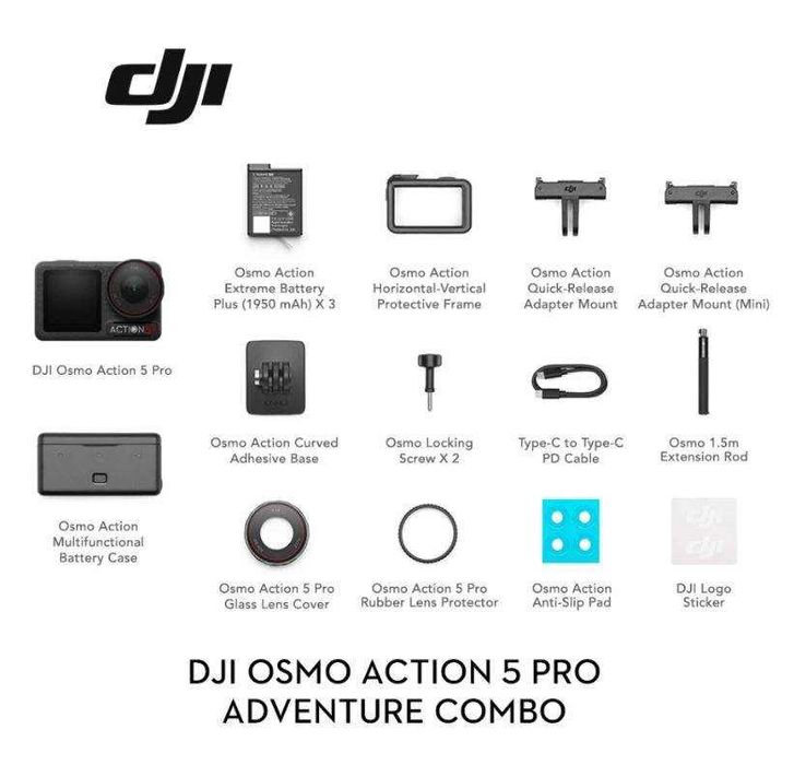 DJI Osmo Action 5 Pro (Adventure Combo) - SELADO - 3 ANOS DE GARANTIA