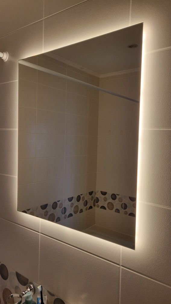 Зеркало с Led подсветкой для ванной комнаты 700*600