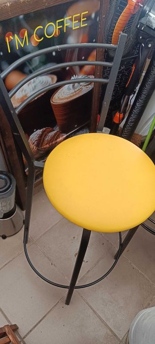 Стільці барні жовті