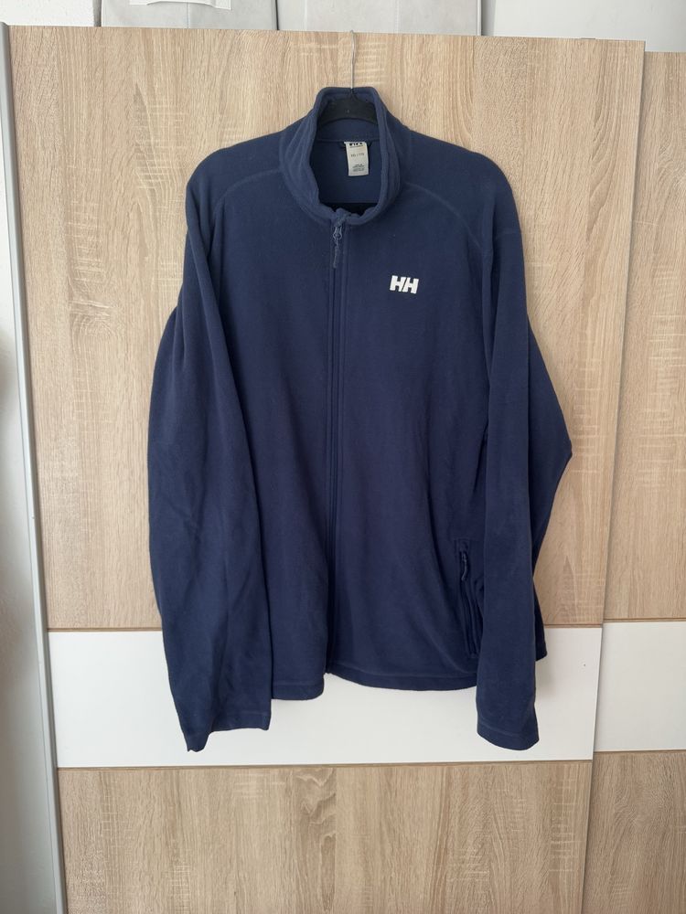 Polar Helly Hansen XXL granatowy Plus size logowany polartec