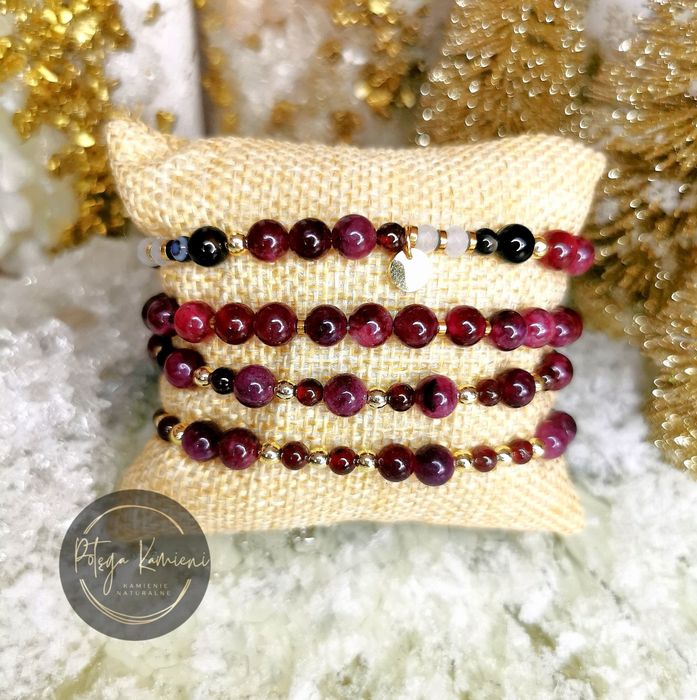 Bransoletka granat - prezent