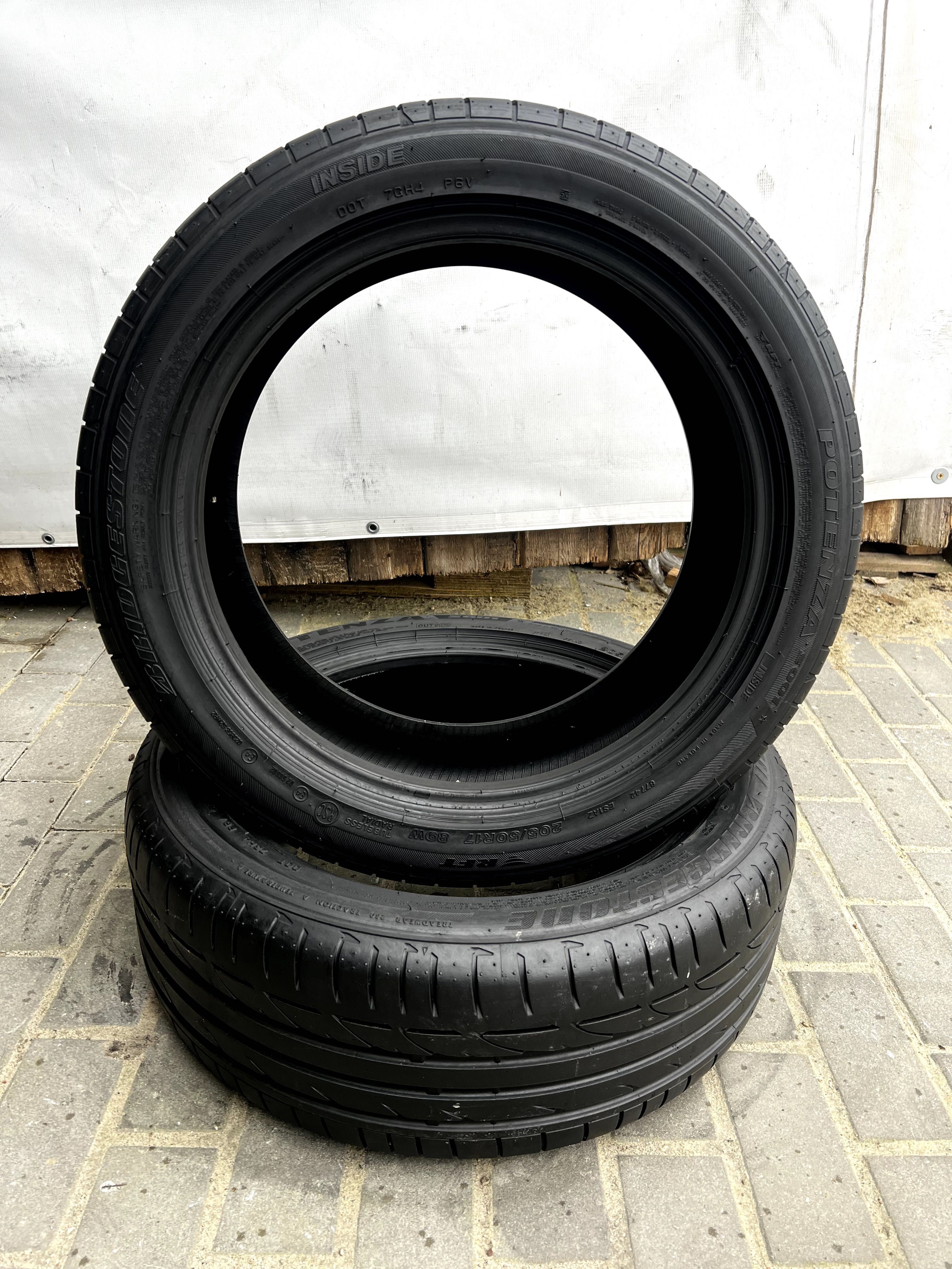 opony Letnie 2szt. Bridgestone 205/50/r17 runflat