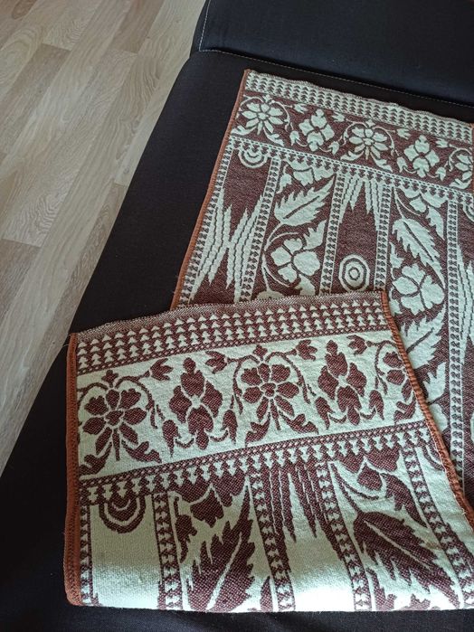Duży wełniany bieżnik kilim makata