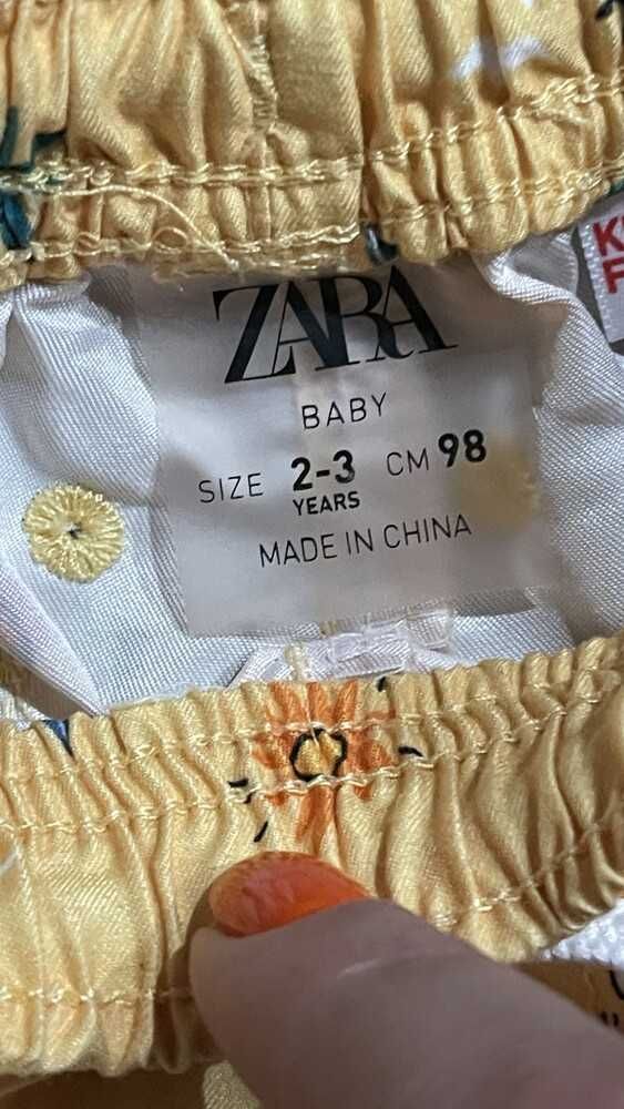 Шортики пляжні  zara на 2-3 роки
