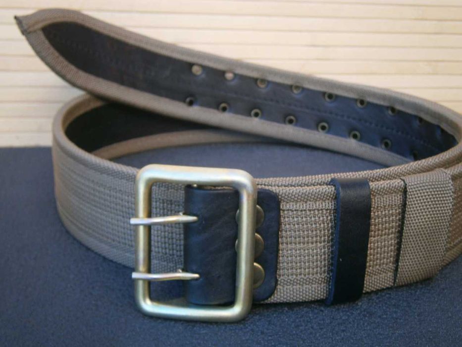 Ремінь офіцерський польовий койот (110-115см) стропа+шкіра